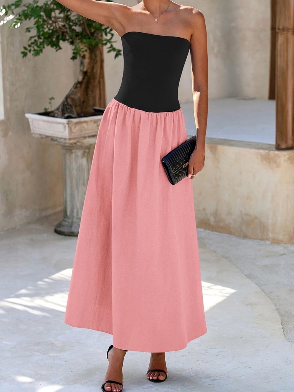 #46 Pretty Garden Strapless Maxi Dresses - Picture 3 of 7